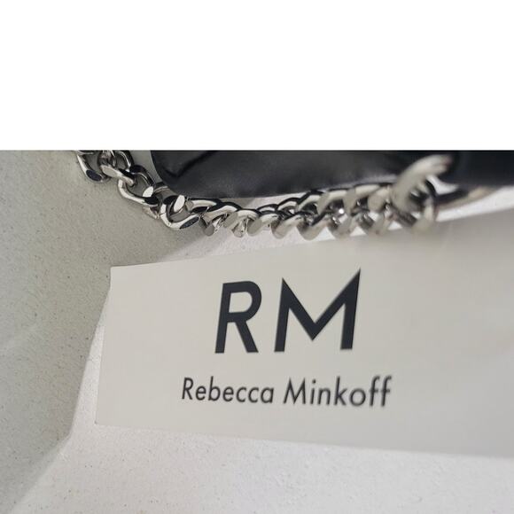 Rebecca Minkoff Small Crossbody Diamond Studded Leather Crossbody Purse NWT - Picture 11 of 13